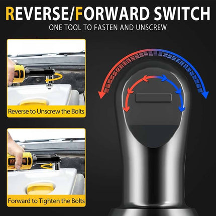 Alloyman 20V Extended Ratchet Wrench 450 RPM 3/8 Inch with 2-Pack 2.0Ah Li-Ion Batteries