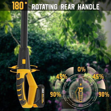 ALLOYMAN 20V MAX Telescoping Pole Hedge Trimmer 1400SPM Fast Cutting with 8 Feet  Blades