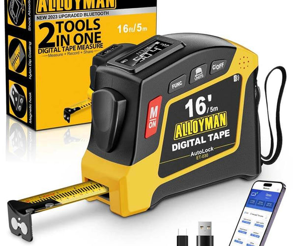 How to Use ET030 16ft Digital Bluetooth Tape Alloyman
