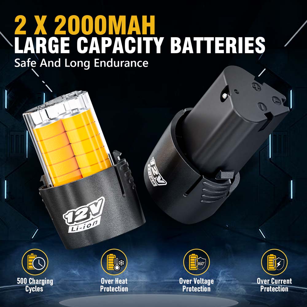 Kit de llave de carraca inalámbrica extendida Alloypower de 3/8