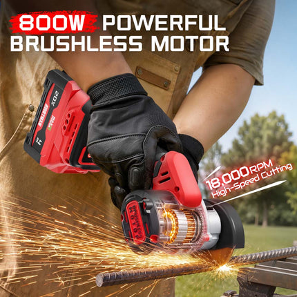 Alloyman 20V Brushless Cordless Cut-Off Tool, 3-Inch, 2×4.0Ah Batteries