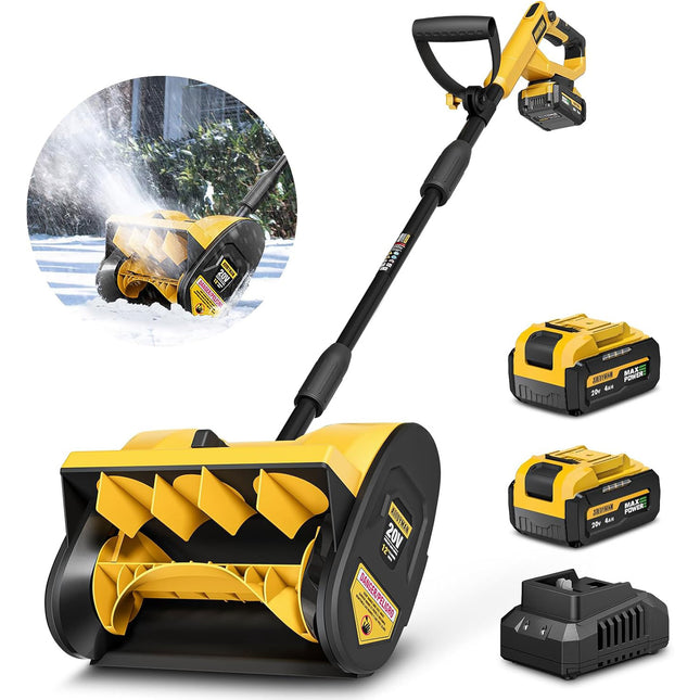 Alloyman 20V Cordless Snow Shovel, 12-Inch Electric Snow Blower