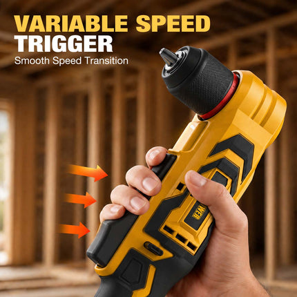 20V Brushless 3/8" Right Angle Drill Kit with 2×2.0Ah Batteries & Charger