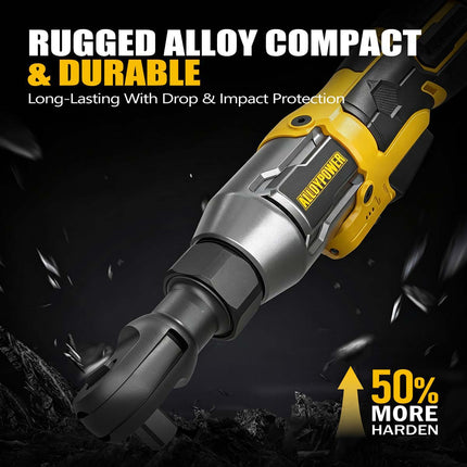 Alloypower 3/8" 16V Cordless Brushless Ratchet Wrench Set - 65FT-LBS(88N.m) Torque