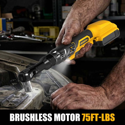 3/8" Cordless Ratchet Wrench for Dewalt 20V Battery - 102N.m (Tool Only)