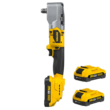 ALLOYMAN 20V Brushless Right Angle Wrench - 280N.M High Torque with 2×2.0Ah Batteries