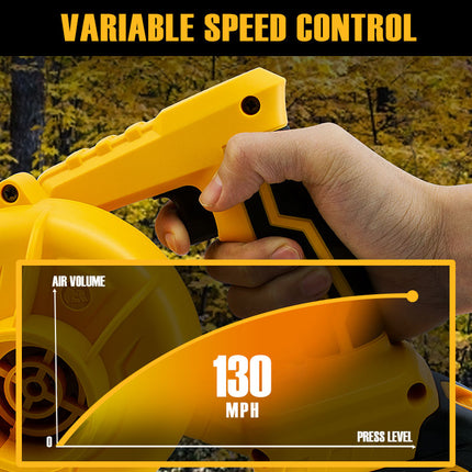 ALLOYMAN Leaf Blower 20V Cordless 2-in-1 Electric Leaf Blower & Vacuum for Yard Cleaning/Snow Blowing