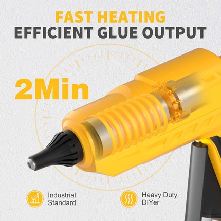 Alloyman Cordless Glue Gun, 20V Fast Preheating Anti-drip Glue Gun,  Automatic-Power-Off Glue Gun for DIY Arts & Craft