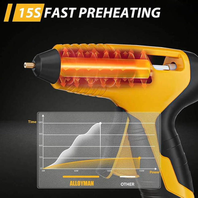 Alloyman Cordless Hot Glue Gun Kit