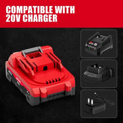 Batería de iones de litio Alloyman 20V 2.0Ah/4.0Ah