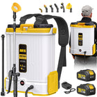 Alloyman Battery Powered Backpack Sprayer 4.2Gallon, 45-90PSI Adjustable Pressure