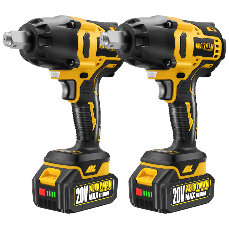 Alloyman Impact Wrench - With 6 Sockets, 3 Extension Bars, 4.0 Li-ion  Battery and 1 Hour Fast Charger