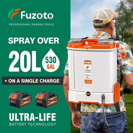 Battery Powered Backpack Sprayer 5.3 Gal | 45-90 PSI