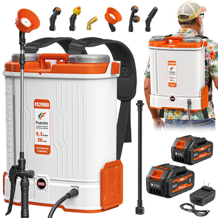 Battery Powered Backpack Sprayer 5.3 Gal | 45-90 PSI