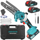 Bei & Hong Mini Chainsaw Cordless 6-Inch Upgraded Brushless Motor with Oil System