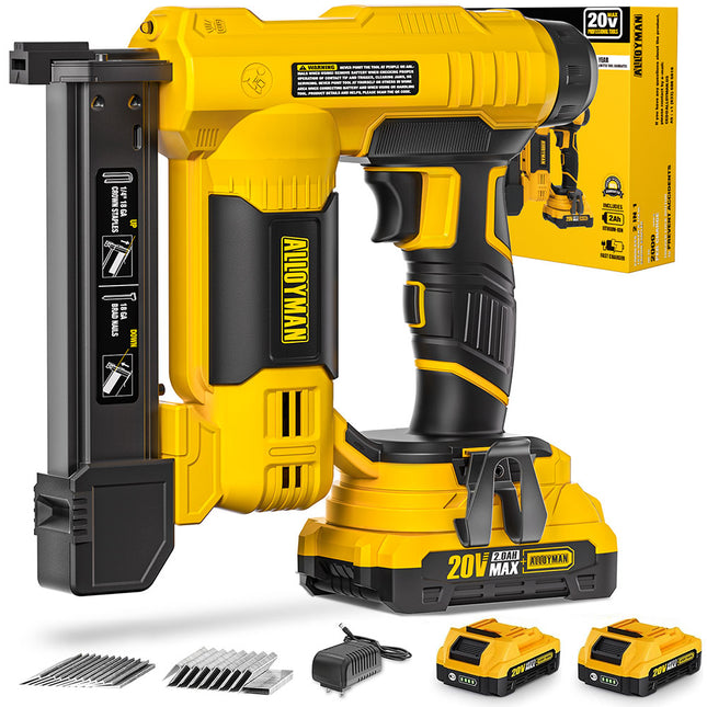 ALLOYPOWER 18-Gauge 2-in-1 Cordless Brad Nailer & Stapler Kit