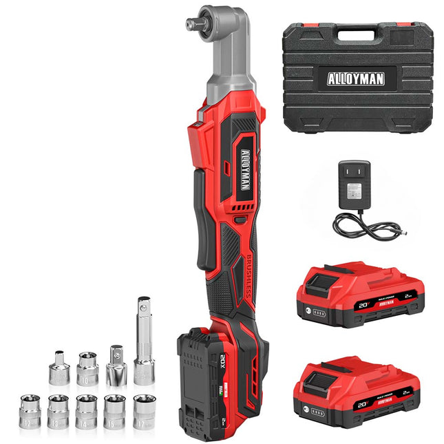 20V Cordless Right Angle Impact Wrench,3/8'',89 ft-lbs(120N.M)