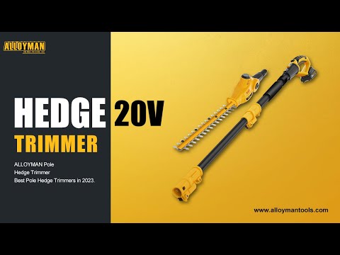 ALLOYMAN 20V MAX Telescoping Pole Hedge Trimmer