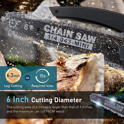 Alloyman 6-Inch Mini Chainsaws（2-Pack）