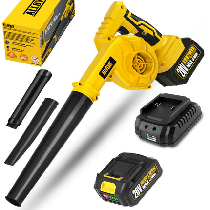ALLOYMAN Leaf Blower 20V Cordless 2-in-1 Electric Leaf Blower & Vacuum for Yard Cleaning/Snow Blowing