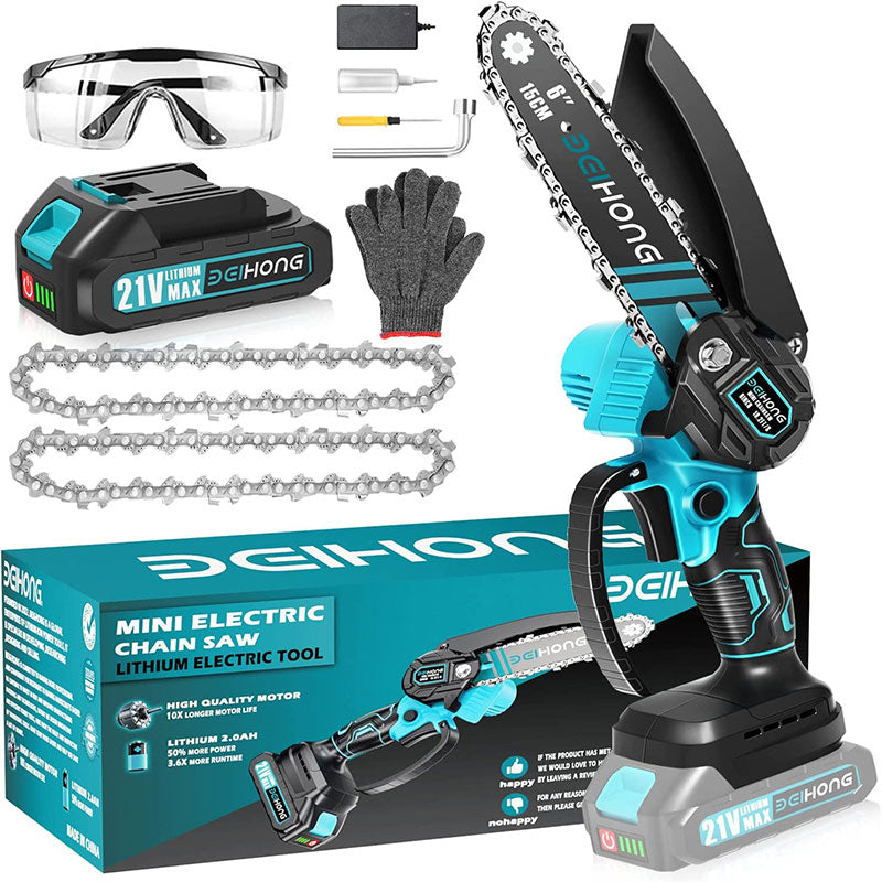 BEI & HONG Mini Chainsaw 6-Inch Saws with Security Lock